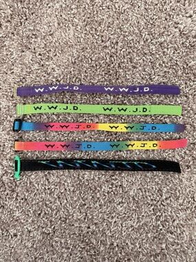 Kids Adjustable Wristbands - WWJD Vintage